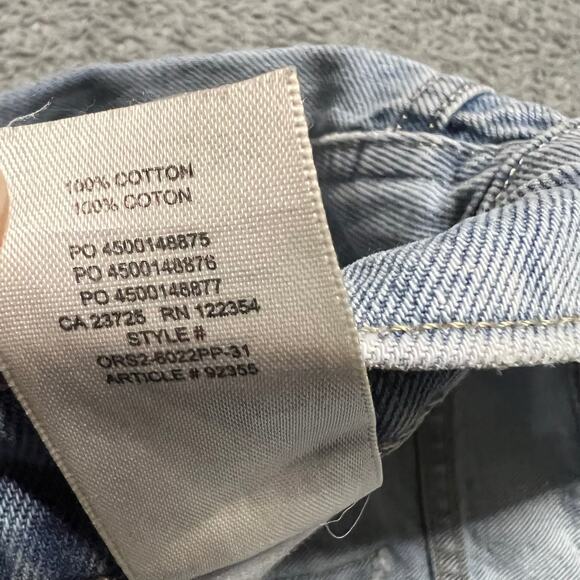 Sunday Best Aritzia Jeans Womens 6 (30x31) Distressed Straight High Rise - Picture 6 of 10